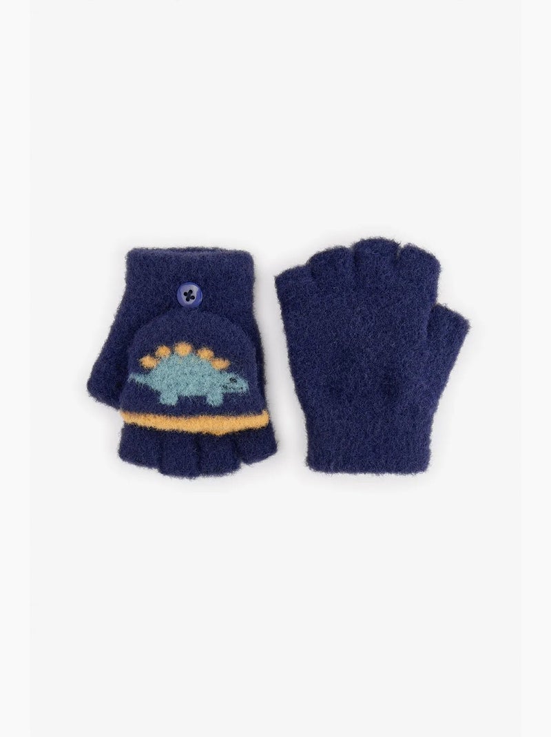 Luvas de dinossauro infantil penti Azul-marinho - Kiabi