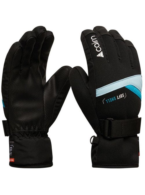 Luvas de esqui cairn styl para criança - preto/azul - Kiabi
