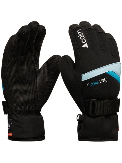 Luvas de esqui cairn styl para criança - preto/azul - Kiabi