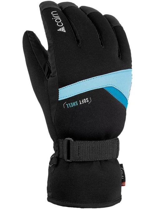 Luvas de esqui cairn styl para criança - preto/azul - Kiabi