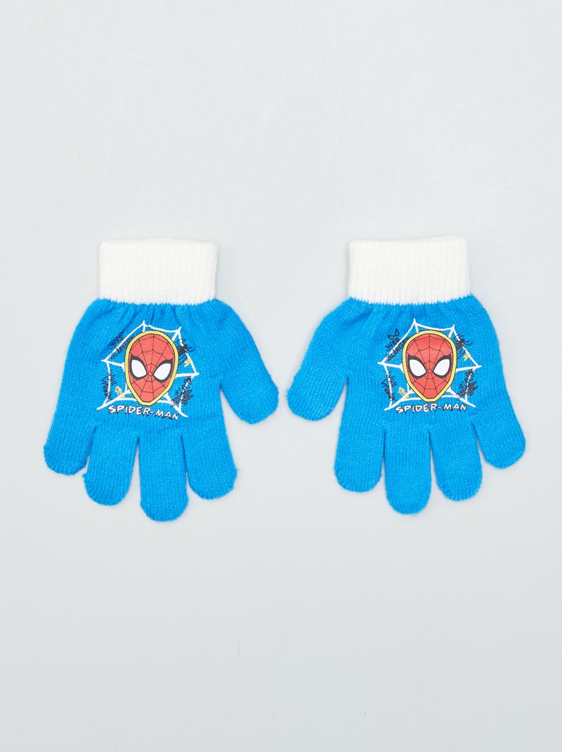 Luvas de malha 'Homem-Aranha' 'Marvel' Azul - Kiabi