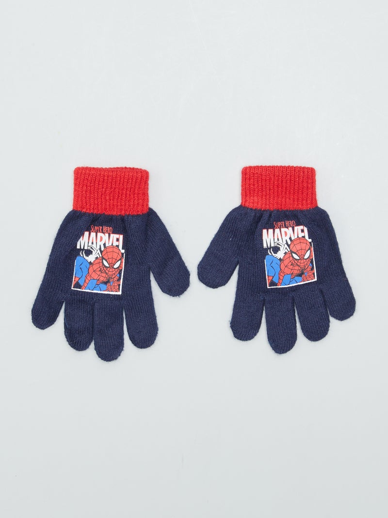 Luvas de malha 'Homem-Aranha' 'Marvel' AZUL - Kiabi
