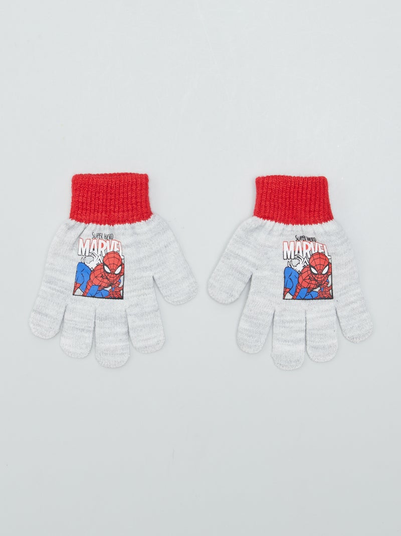 Luvas de malha 'Homem-Aranha' 'Marvel' CINZA - Kiabi