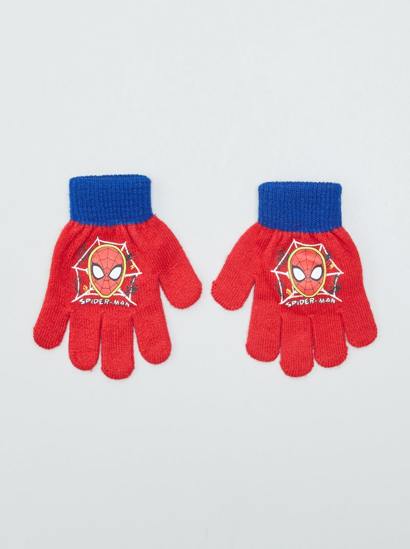 Luvas de malha 'Homem-Aranha' 'Marvel' VERMELHO - Kiabi