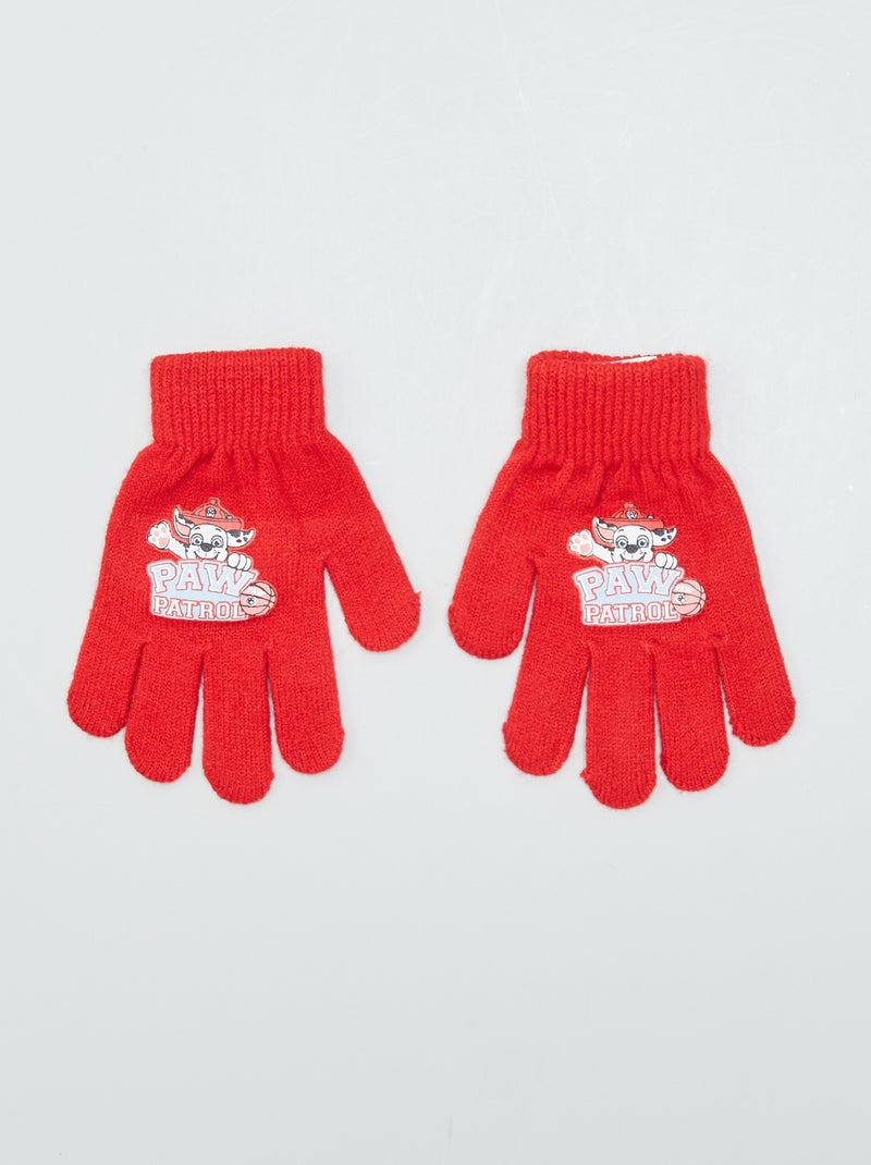 Luvas de malha Patrulha Pata VERMELHO - Kiabi