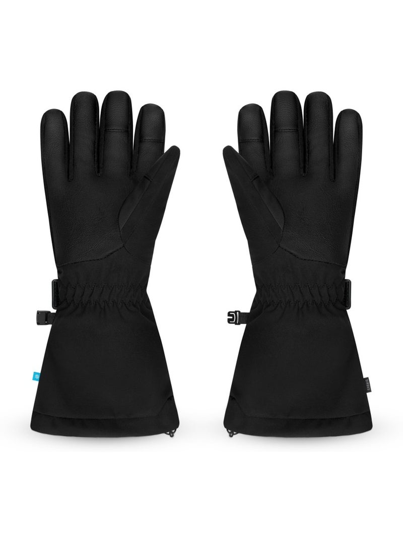 Luvas de ski e snowboard térmicas e impermeáveis Preto - Kiabi
