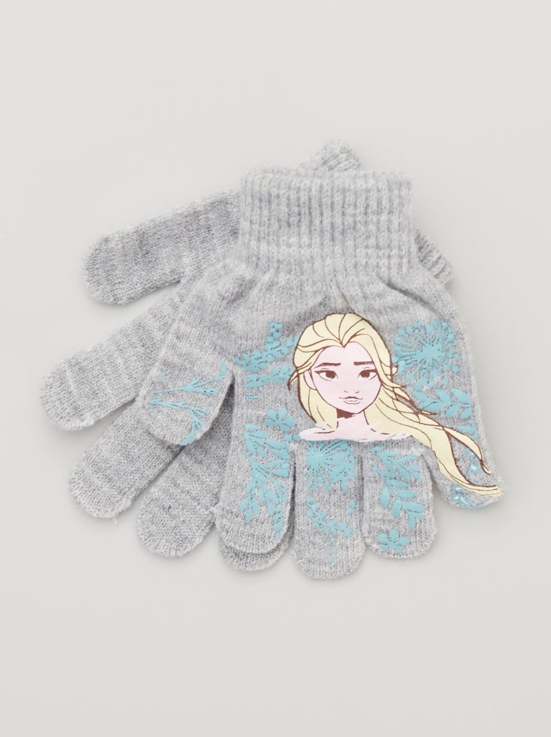 Luvas 'Frozen' Cinza Mesclado - Kiabi
