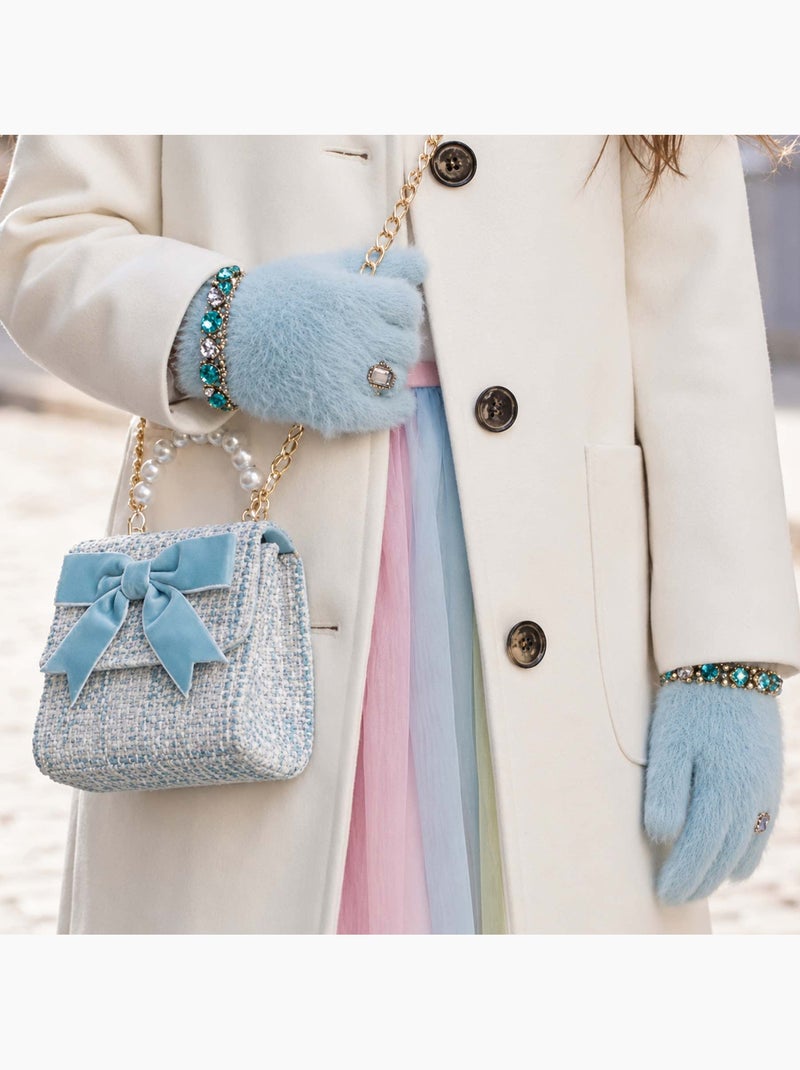 Luvas infantis suaves e elegantes com bijoux | great pretenders Azul - Kiabi