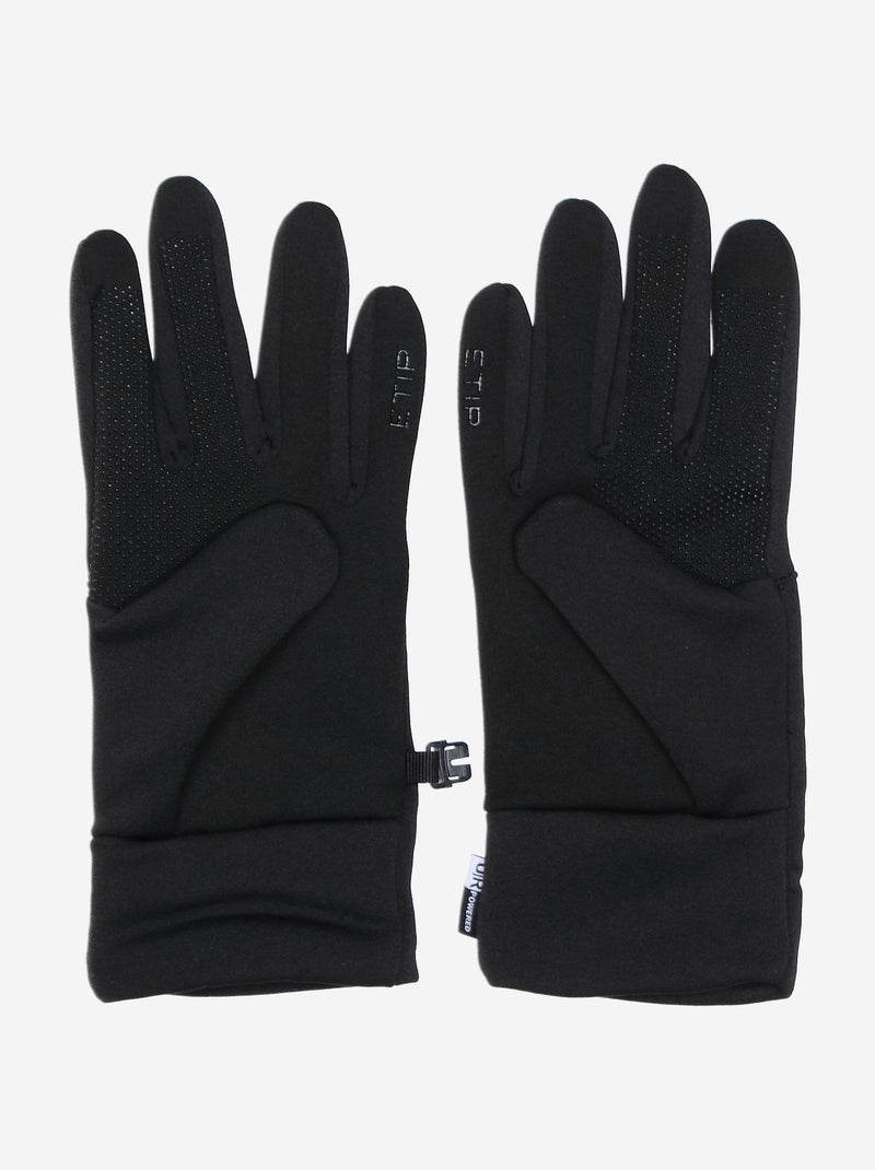 Luvas lisas - The North Face Preto Preto - Kiabi