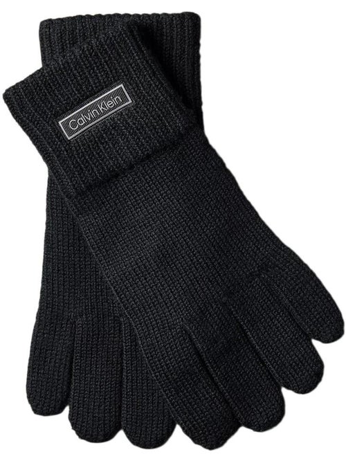 Luvas Pretas Calvin Klein Jeans para Homem com Patch - Kiabi Luvas Pretas Calvin Klein Jeans para Homem com Patch - Kiabi