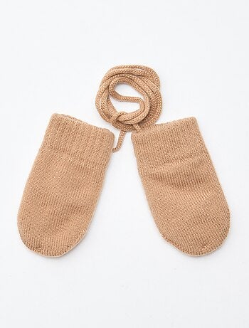 Luvas sem dedos de polar em malha