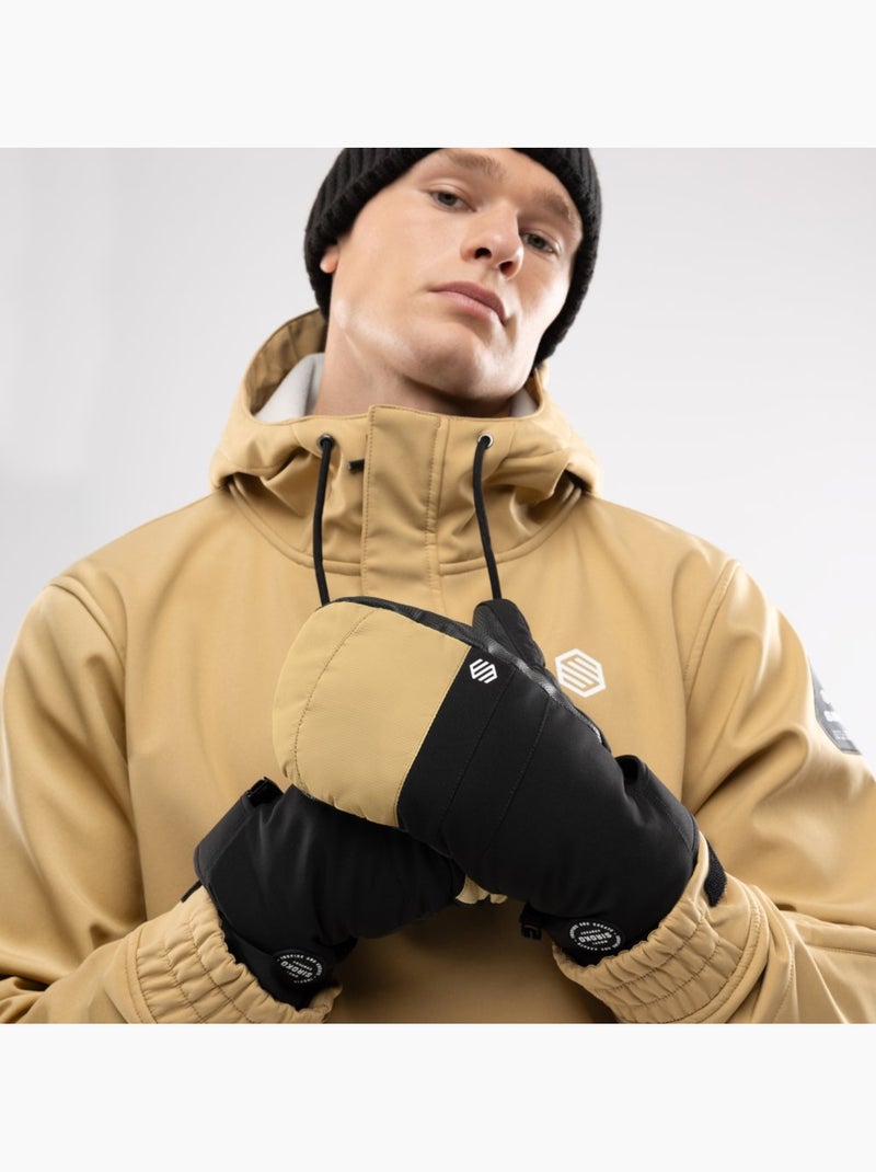 Luvas sem dedos para snowboard e ski Bege - Kiabi
