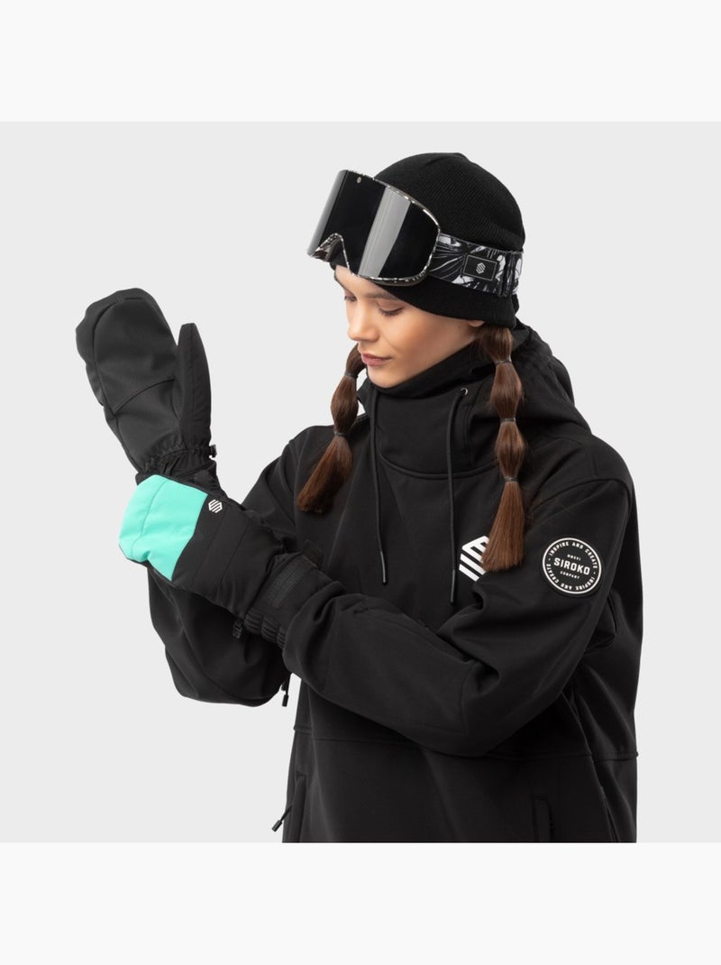 Luvas sem dedos para snowboard e ski Preto - Kiabi