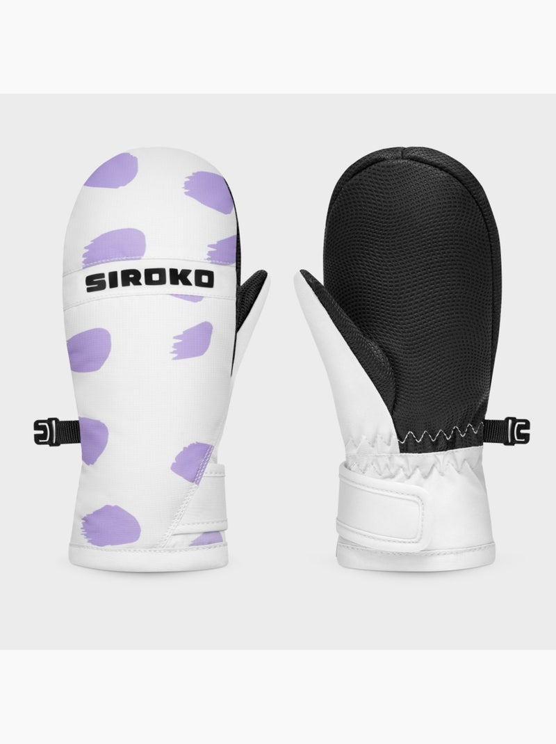 Luvas sem dedos snowboard e ski criança Branco - Kiabi