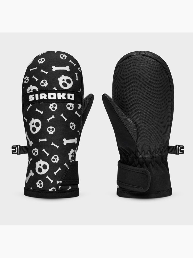 Luvas sem dedos snowboard e ski criança Preto - Kiabi