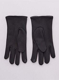 Luvas tácteis em jersey quente - Kiabi