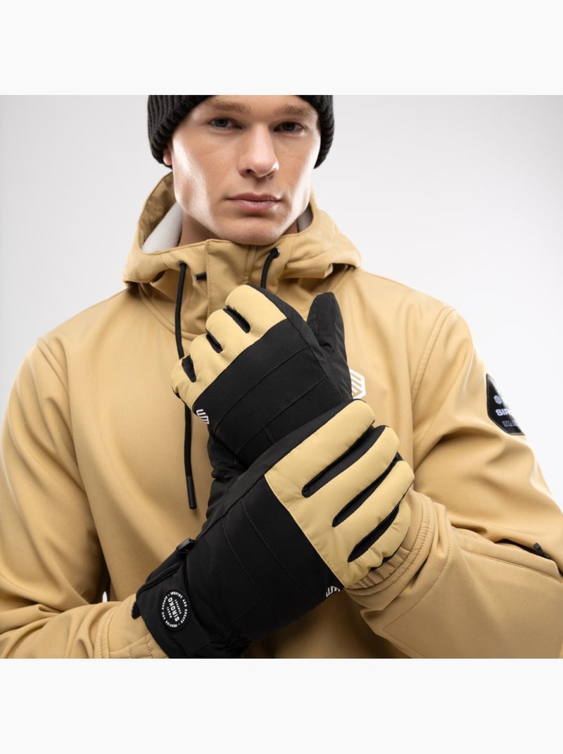 Luvas térmicas para snowboard e ski Bege - Kiabi
