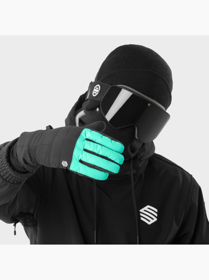Luvas térmicas para snowboard e ski Preto - Kiabi