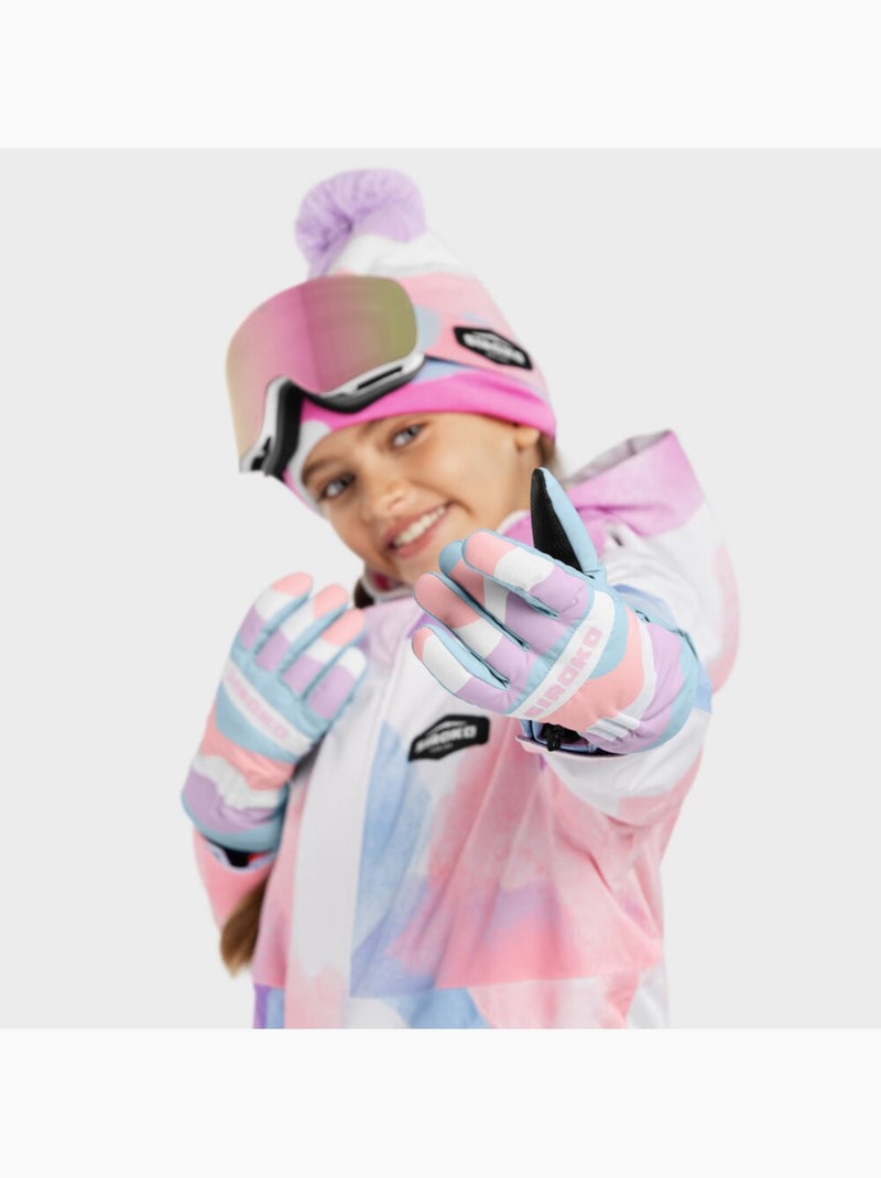 Luvas térmicas snowboard e ski para criança Multicolorido - Kiabi
