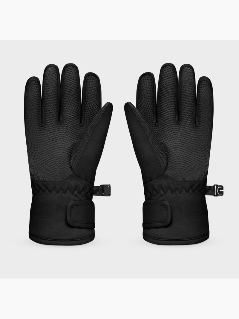 Luvas térmicas snowboard e ski para criança Preto - Kiabi