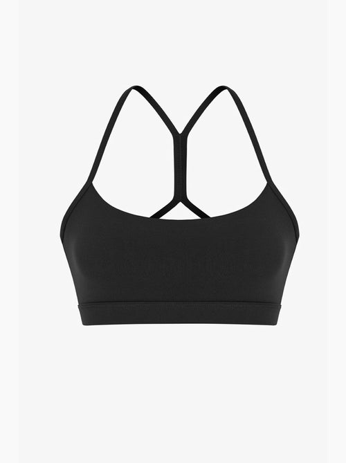 Lycra soutien esportivo racerback com sustentação leve e bojos removíveis penti - Kiabi Lycra soutien esportivo racerback com sustentação leve e bojos removíveis penti - Kiabi