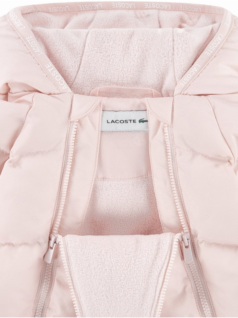 Macacão acolchoado tipo casaco de penas - lacoste Rosa-claro - Kiabi
