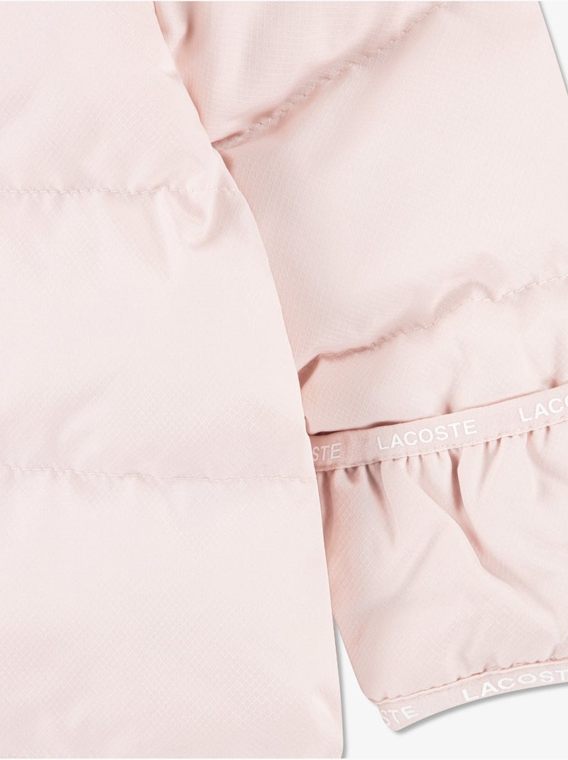 Macacão acolchoado tipo casaco de penas - lacoste Rosa-claro - Kiabi