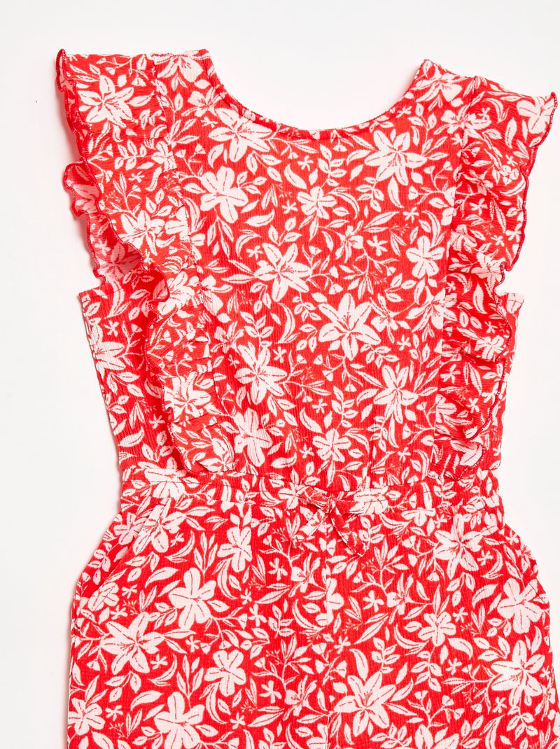 Macacão calça com padrão Vermelho - Kiabi