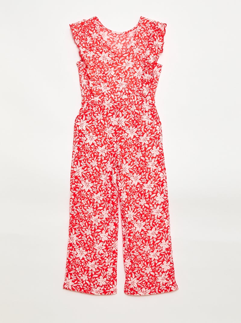 Macacão calça com padrão Vermelho - Kiabi