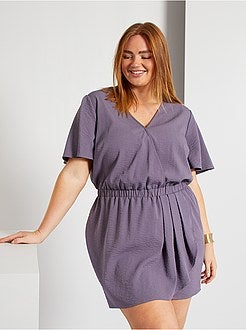 Macacão-calção acetinado - Kiabi