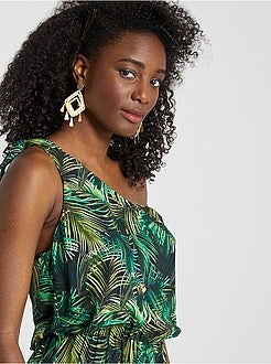 Macacão-calção assimétrico - Kiabi