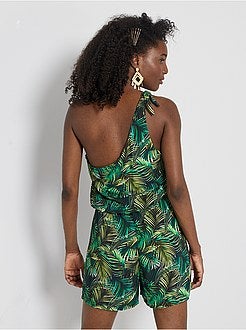 Macacão-calção assimétrico - Kiabi