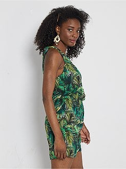 Macacão-calção assimétrico - Kiabi