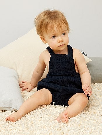 Macacão-calção canelado - Kiabi