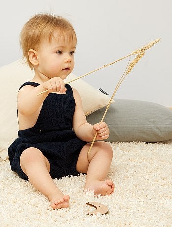 Macacão-calção canelado - Kiabi