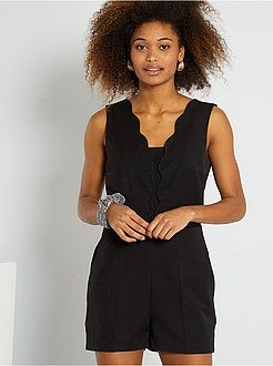 Macacão-calção com costas ajuradas - Kiabi