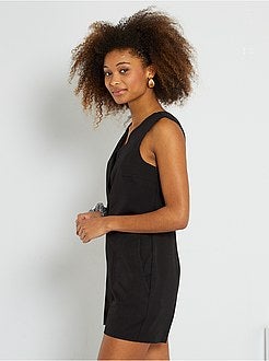 Macacão-calção com costas ajuradas - Kiabi