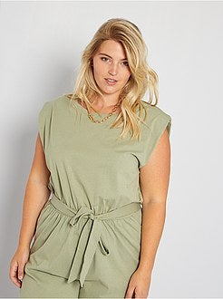 Macacão-calção com ombreira - Kiabi