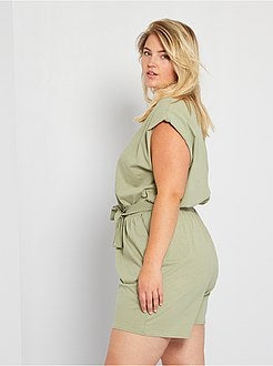 Macacão-calção com ombreira - Kiabi