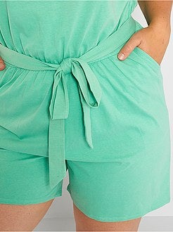 Macacão-calção com ombreira - Kiabi