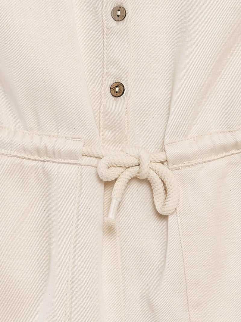 Macacão-calção de corte direito BRANCO - Kiabi