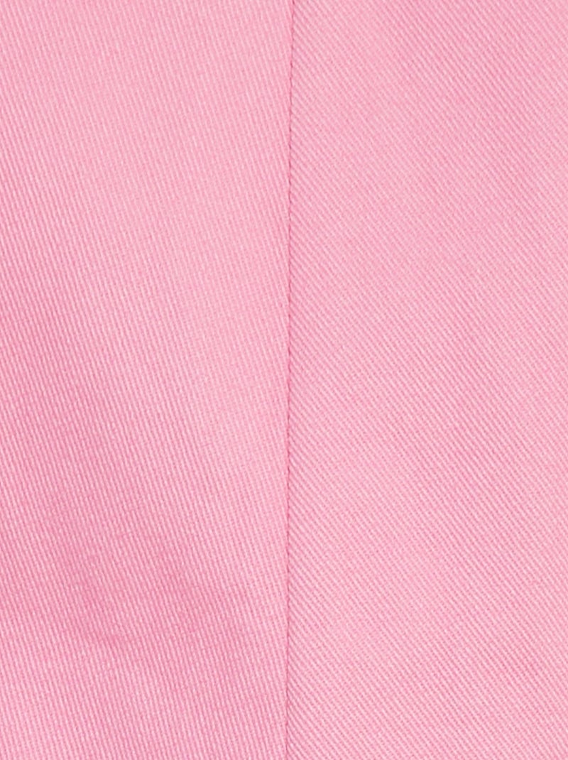 Macacão-calção de sarja Rosa - Kiabi