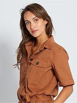 Macacão calção em sarja 'JDY' - Kiabi