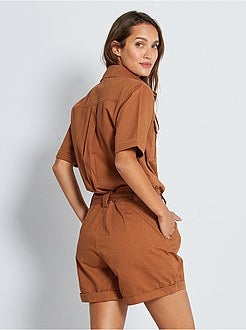 Macacão calção em sarja 'JDY' - Kiabi