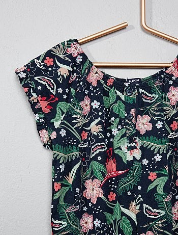 Macacão-calção estampado - Kiabi