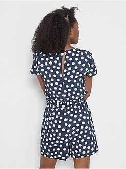 Macacão-calção estampado - Kiabi