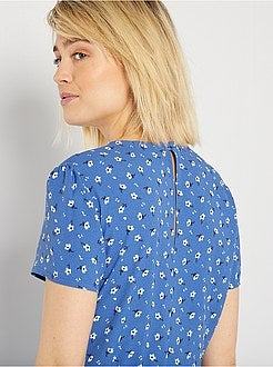 Macacão-calção estampado - Kiabi