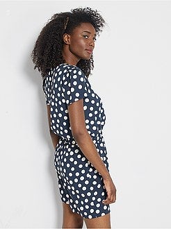 Macacão-calção estampado - Kiabi