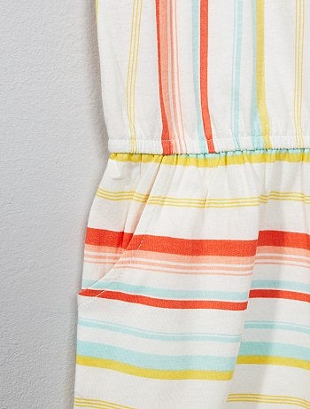 Macacão-calção estampado - Kiabi