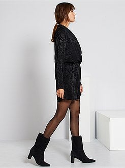 Macacão-calção estampado 'leopardo' - Kiabi